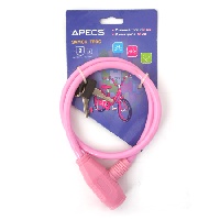 ЗАМОК ВЕЛОСИПЕДНЫЙ APECS PD-81-65CM-PINK